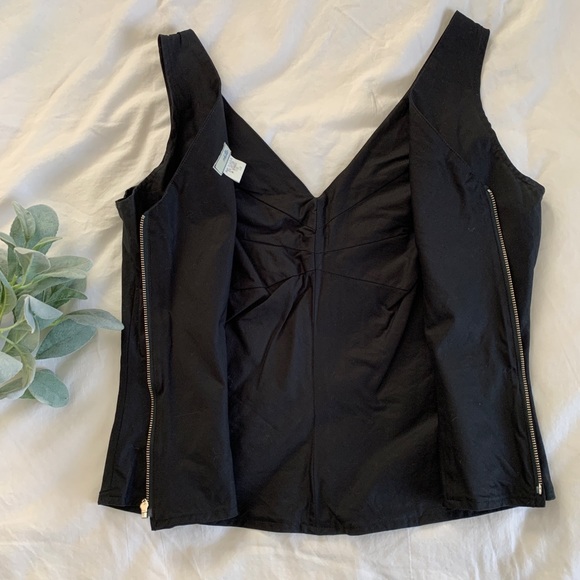 Anthropologie Odille V neck with ruched detailing top size 10 - Picture 6 of 8